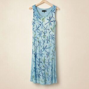 Greater Good Maxi Sundress Dragonfly Boho Beaded Pastelcore Beachy Vacay OS